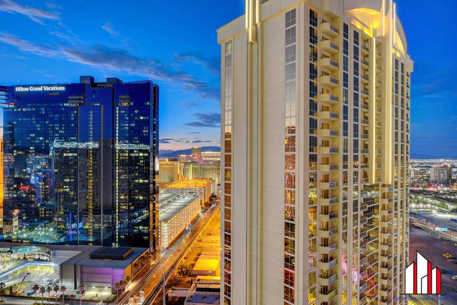 Mgm Signature-30-705 F1 Track & Strip View Balcony 拉斯维加斯 外观 照片